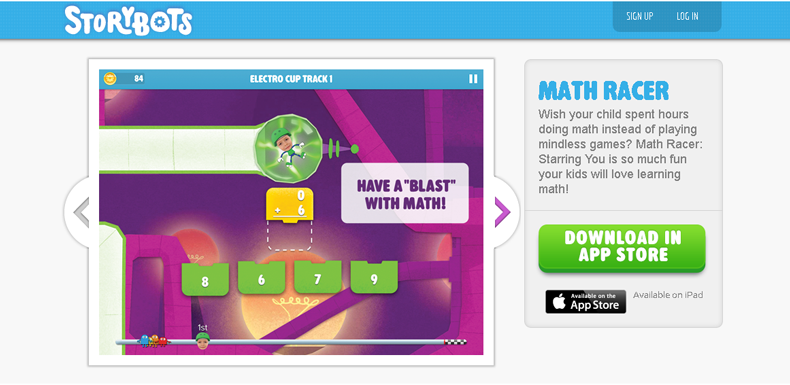 StoryBots Math Racer